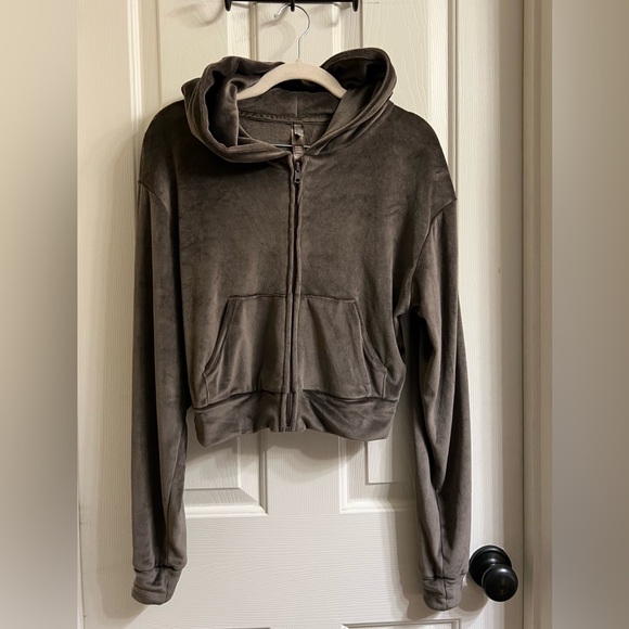 Skims Velour Hoodie Size Small - Picture 3 of 6
